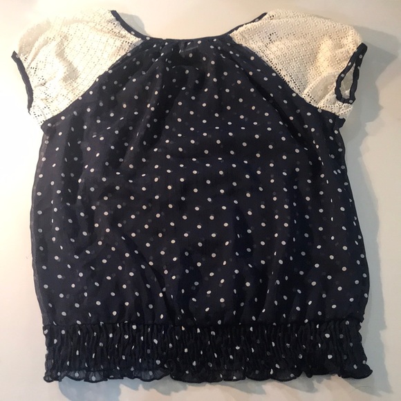 RANSOM GIRL POLKA DOTTED BLOUSE - GREAT CONDITION - Picture 2 of 4